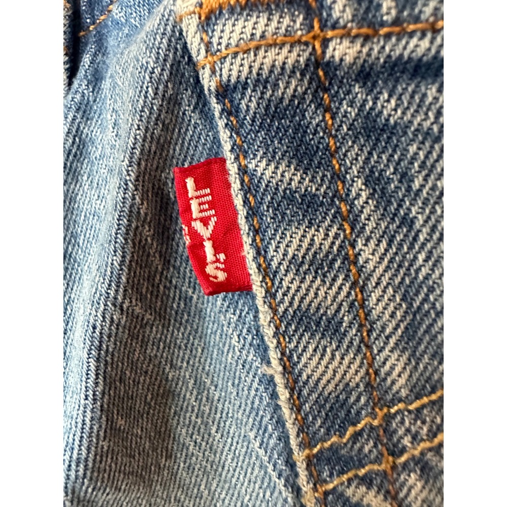 Big E Levis 501 Skinny Jeans Light Wash Blue Denim Button Fly High Rise 24x 27